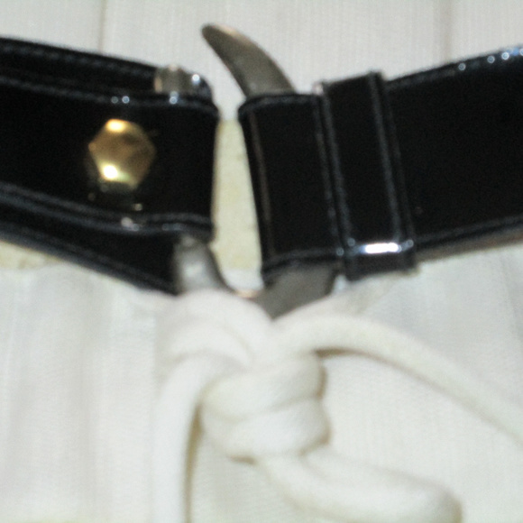 VTG ANN KLEIN CALDERON HOOK PATENT BELT 60\'S WOW main image 8